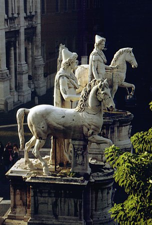 Statuer af Castor and Pollux