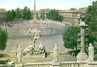 Veduta di Piazza del Popolo (54469 byte)