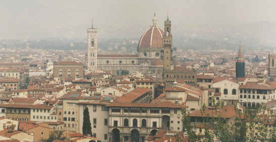 Romantiske Firenze - med kuplen p domkirken som byens vartegn.